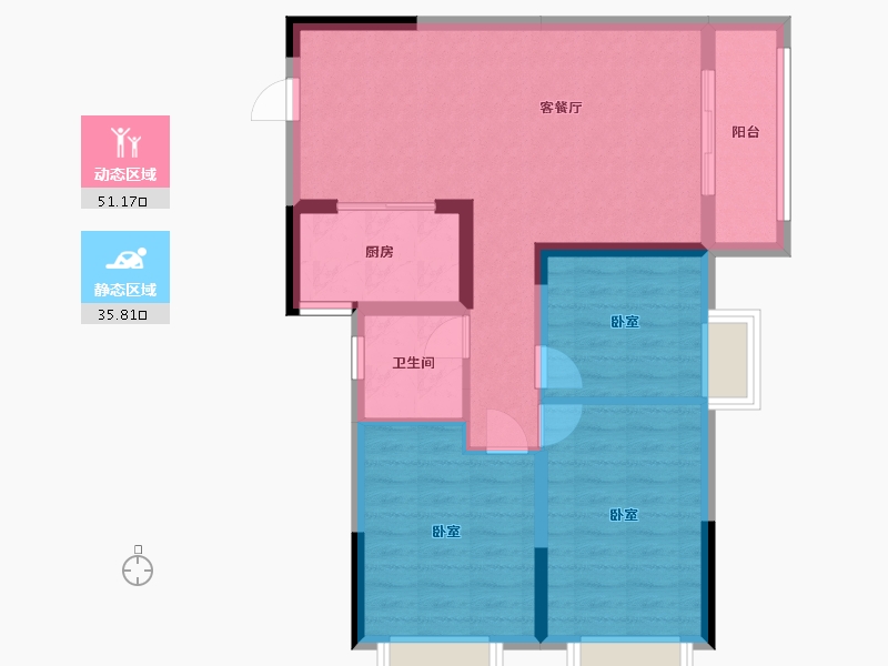 湖北省-武汉市-城投秀水青城-77.85-户型库-动静分区