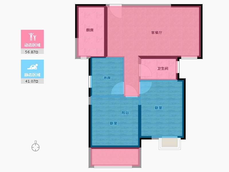 湖北省-武汉市-城投秀水青城-89.18-户型库-动静分区