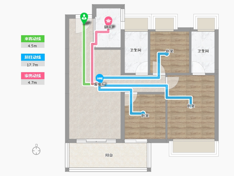 广东省-江门市-大悦城·新悦锦云-71.21-户型库-动静线