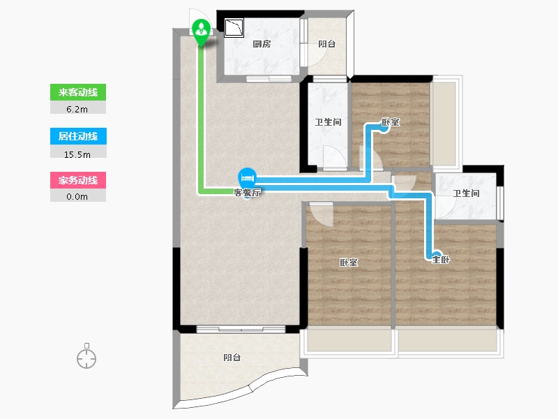 广东省-惠州市-丽江东岸-90.53-户型库-动静线