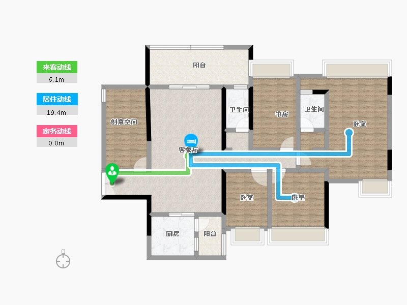 广东省-湛江市-康馨嘉园-137.06-户型库-动静线