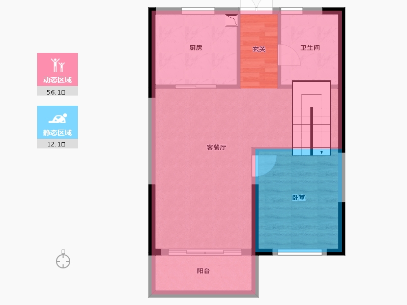 湖南省-长沙市-永宏万家里-61.91-户型库-动静分区