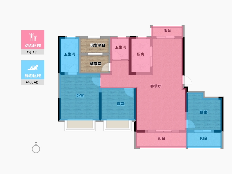 浙江省-绍兴市-公元2020-100.78-户型库-动静分区