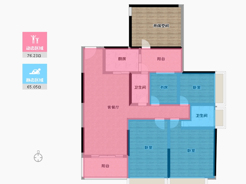 广东省-湛江市-康馨嘉园-142.54-户型库-动静分区