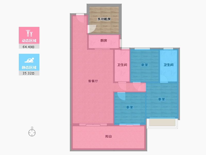 湖南省-衡阳市-合兴中心城-99.04-户型库-动静分区