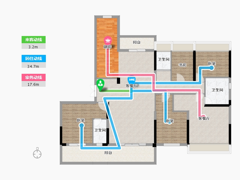 湖北省-荆州市-松滋交投碧桂园-179.29-户型库-动静线