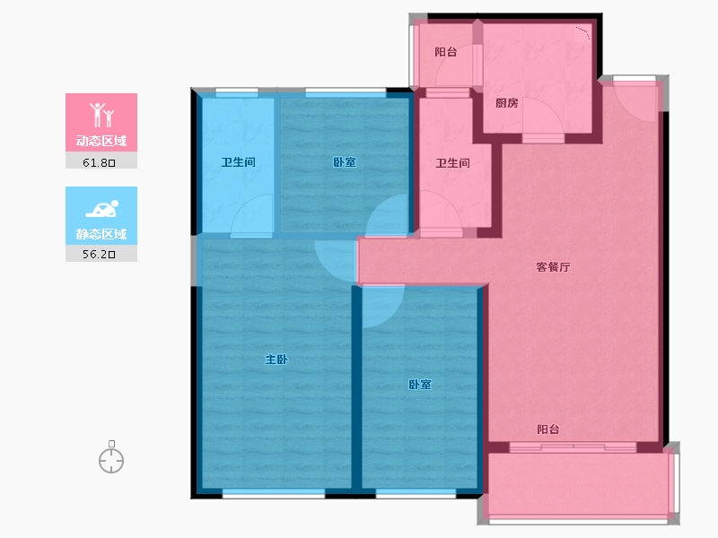 江苏省-宿迁市-恒大悦澜湾花园-106.01-户型库-动静分区