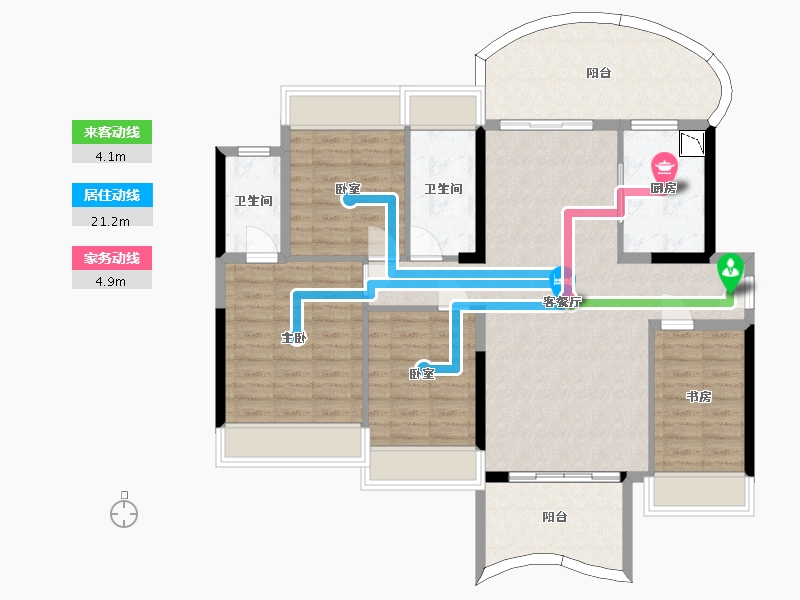 广东省-惠州市-丽江东岸-112.04-户型库-动静线