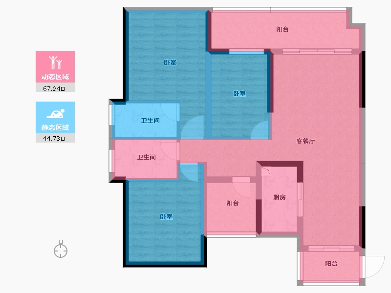 广东省-江门市-国瑞山湖海庄园-99.99-户型库-动静分区