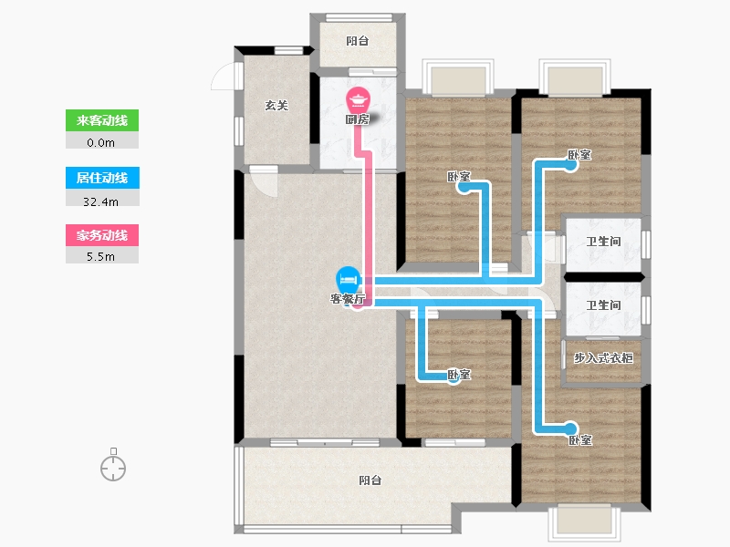 湖南省-邵阳市-凰腾新时代广场-126.13-户型库-动静线