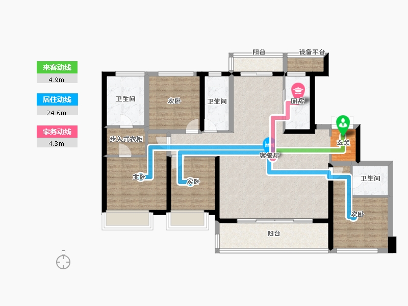 江苏省-常州市-琅越龙洲-115.19-户型库-动静线