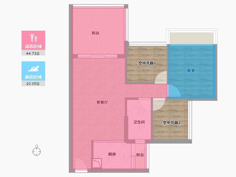 广东省-江门市-新熙花园-60.01-户型库-动静分区