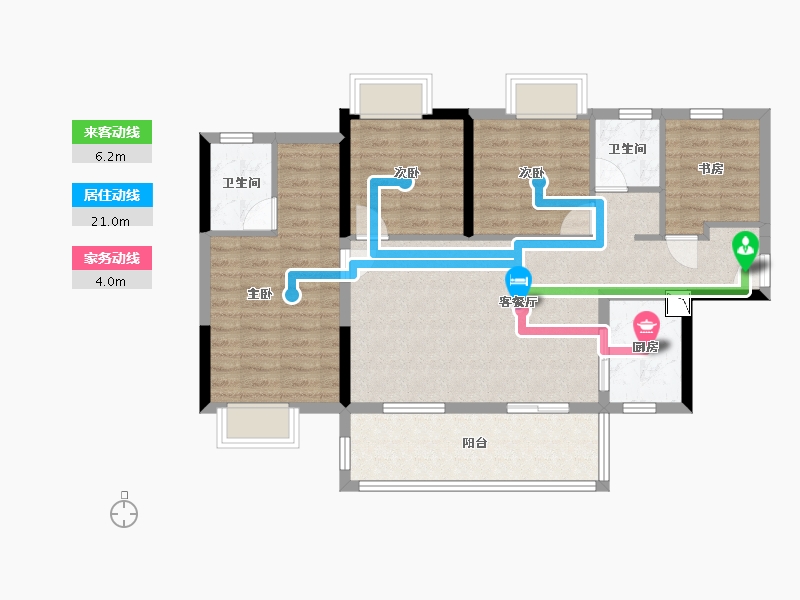 广西壮族自治区-南宁市-深石汉华锦上城-91.18-户型库-动静线