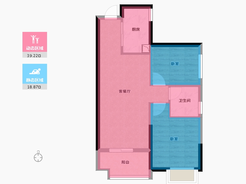 广东省-肇庆市-金嘉龙湖·春江郦城-51.29-户型库-动静分区