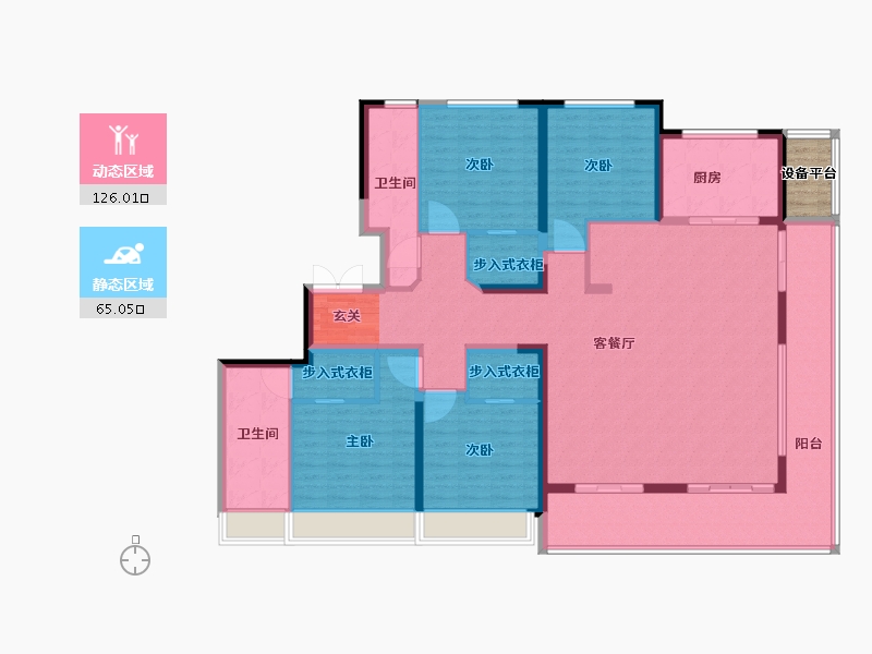 江苏省-常州市-琅越龙洲-176.01-户型库-动静分区