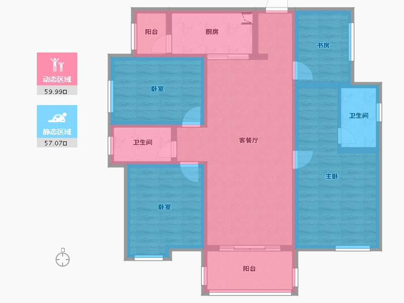 广西壮族自治区-贺州市-钟山彰泰城-103.42-户型库-动静分区