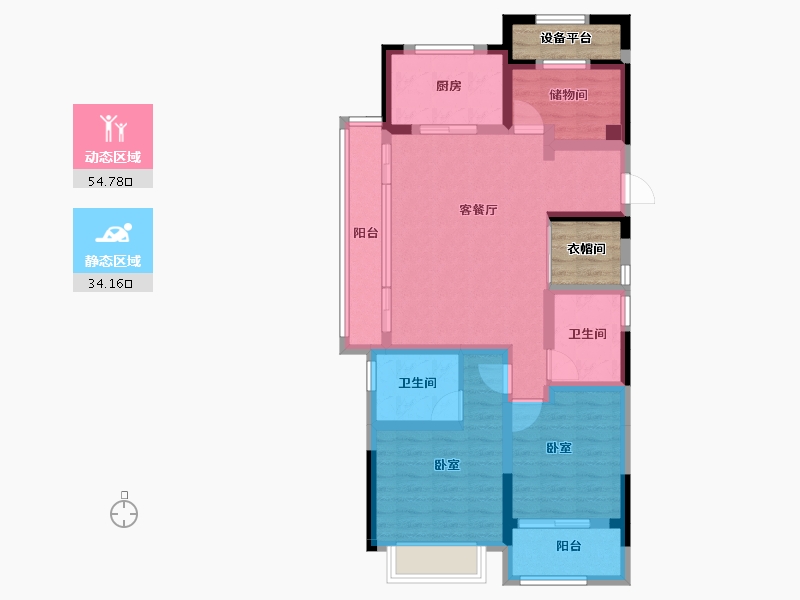 浙江省-绍兴市-公元2020-83.53-户型库-动静分区