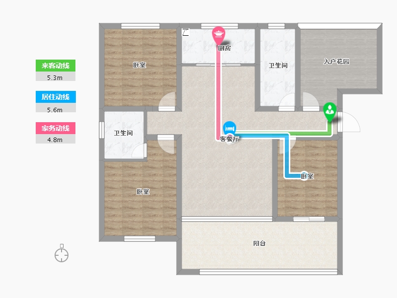 河南省-濮阳市-汇升•珑玺台-115.68-户型库-动静线