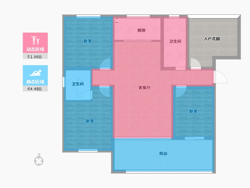 河南省-濮阳市-汇升•珑玺台-115.68-户型库-动静分区