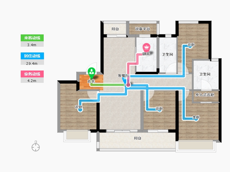 江苏省-常州市-琅越龙洲-114.00-户型库-动静线