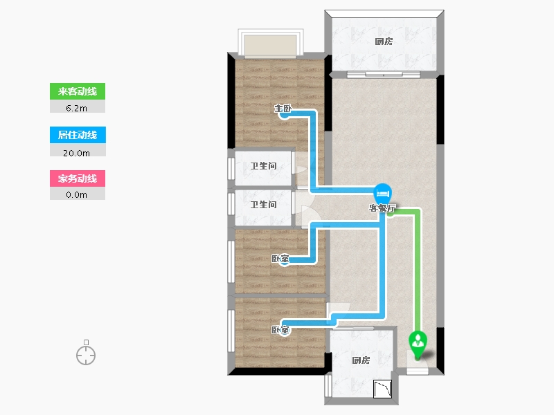 广东省-惠州市-力天金域豪庭-84.27-户型库-动静线