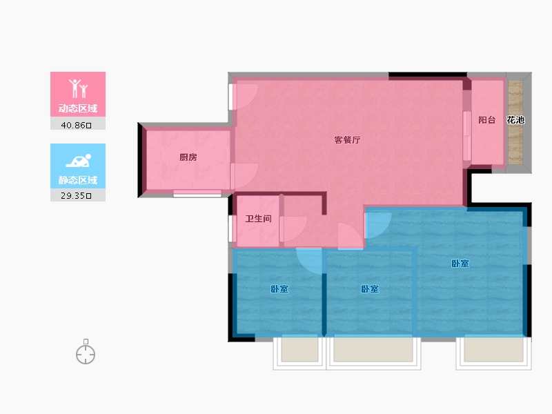 湖南省-衡阳市-星善·九龙台-64.62-户型库-动静分区