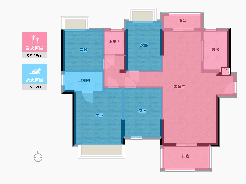 广东省-惠州市-海伦堡十里东江-92.01-户型库-动静分区