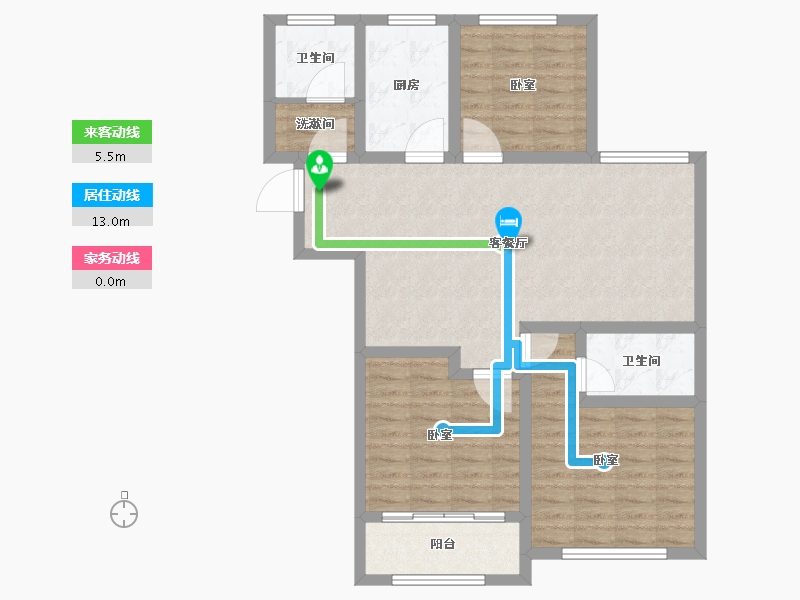 山东省-潍坊市-和扬晶立方-91.03-户型库-动静线