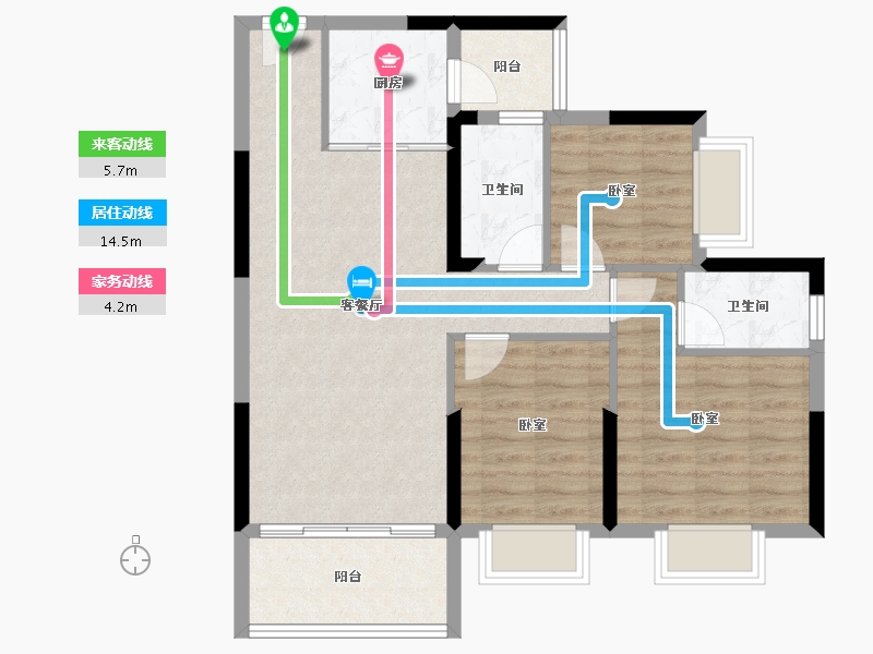 广东省-惠州市-好益康龙林上观-78.15-户型库-动静线