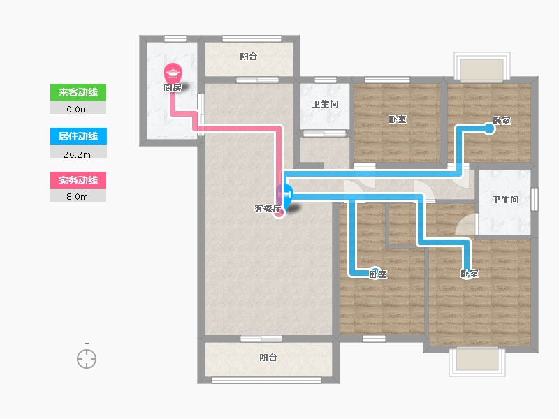 湖南省-株洲市-万维壹品熙园-114.01-户型库-动静线