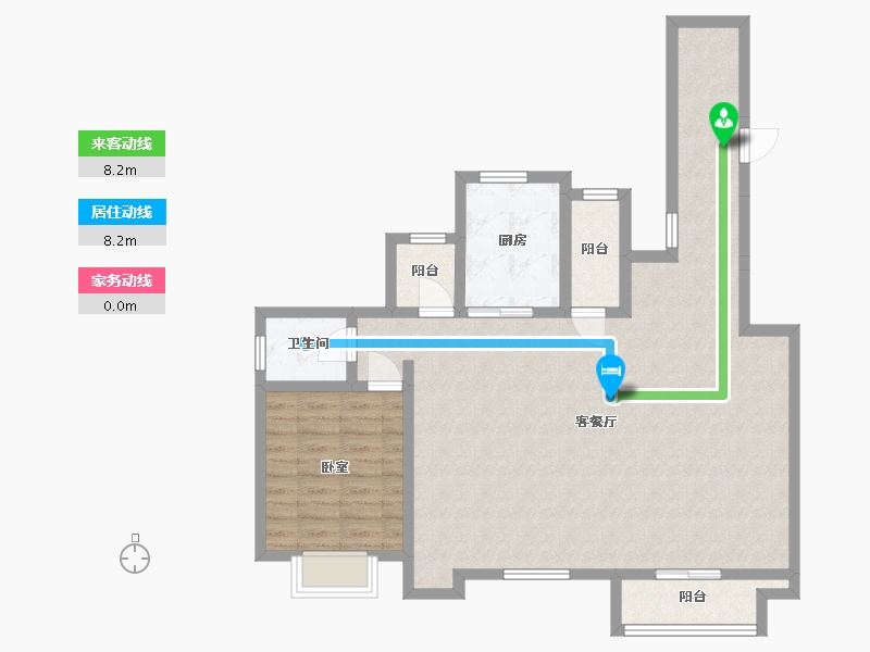 湖南省-株洲市-万维壹品熙园-92.75-户型库-动静线