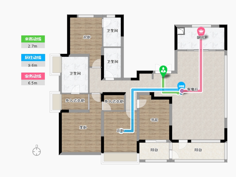 山东省-济南市-保利·和光山语-146.03-户型库-动静线