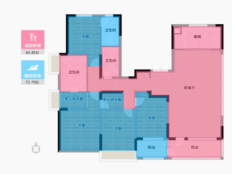 山东省-济南市-保利·和光山语-146.03-户型库-动静分区