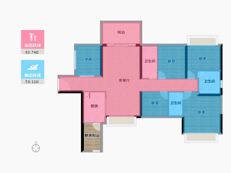 广东省-湛江市-硕基一品-114.28-户型库-动静分区