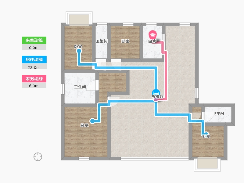 湖南省-株洲市-水木阳光里-96.92-户型库-动静线