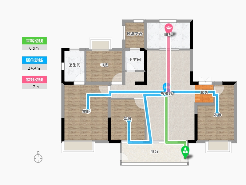 江苏省-常州市-牡丹水岸首府-114.00-户型库-动静线