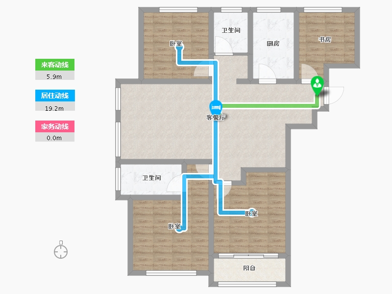 山东省-潍坊市-和扬晶立方-110.13-户型库-动静线