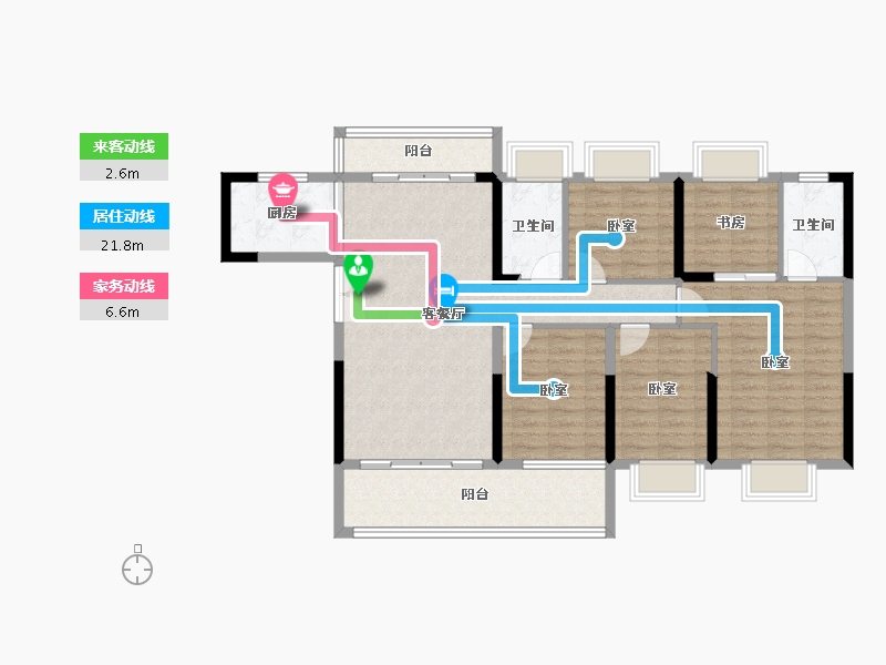 广东省-惠州市-好益康龙林上观-114.06-户型库-动静线