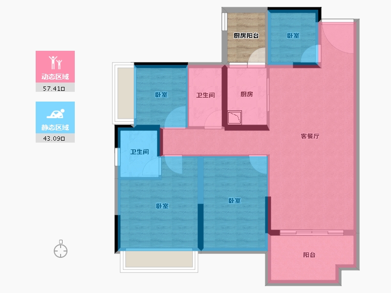 广东省-湛江市-硕基一品-93.10-户型库-动静分区