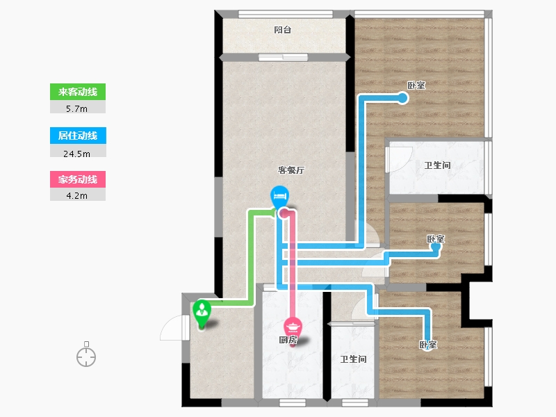 湖南省-株洲市-华晨神农湾-87.74-户型库-动静线