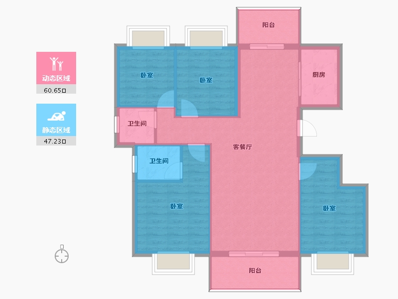 河南省-信阳市-息县美好生活家园-98.44-户型库-动静分区