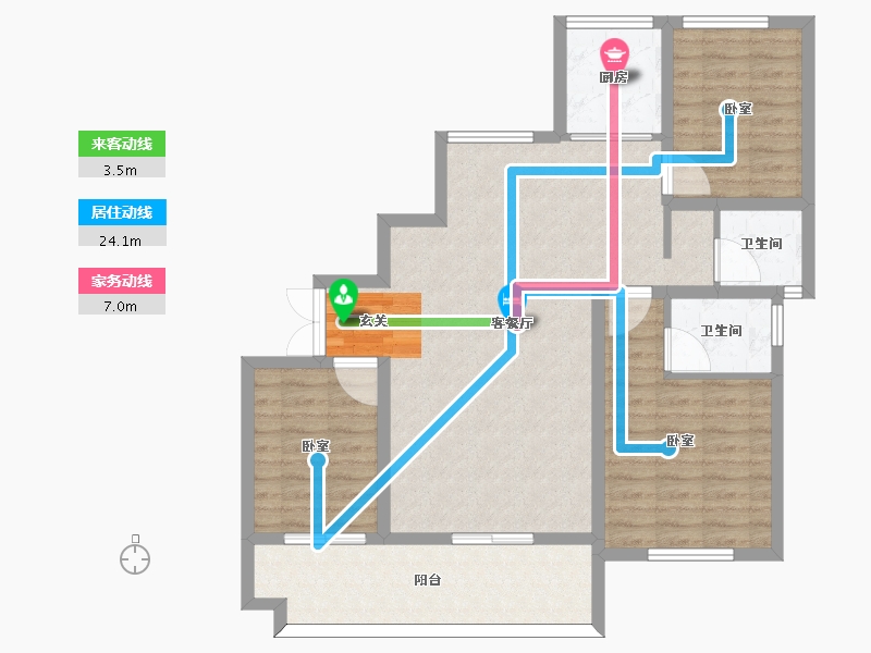 河南省-信阳市-如意府-96.00-户型库-动静线