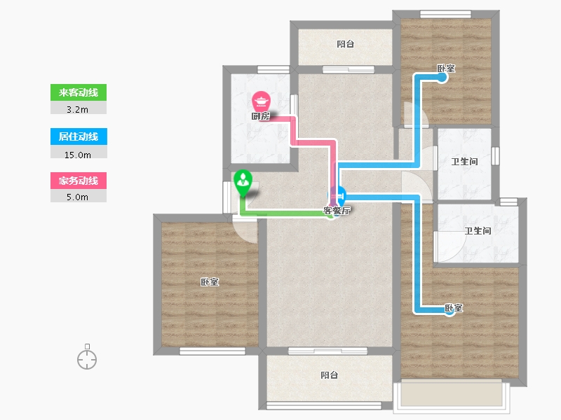 湖北省-武汉市-天熙楚世家-95.01-户型库-动静线