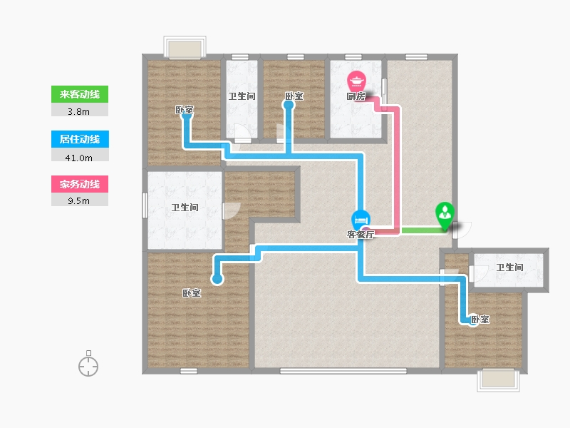 湖南省-株洲市-水木阳光里-211.00-户型库-动静线