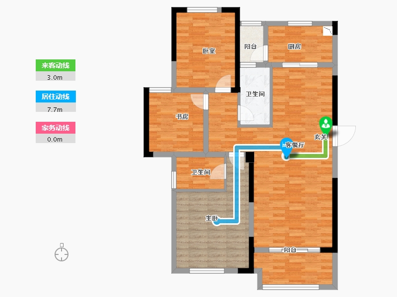 湖南省-长沙市-中海·熙湾-100.71-户型库-动静线