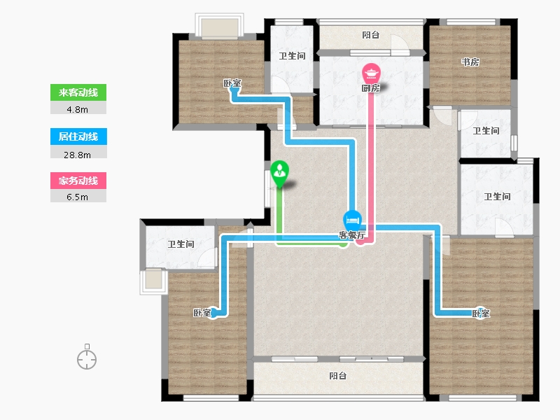 湖北省-武汉市-光谷创新天地-192.56-户型库-动静线