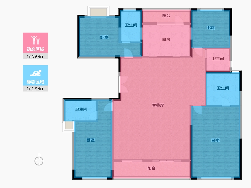 湖北省-武汉市-光谷创新天地-192.56-户型库-动静分区