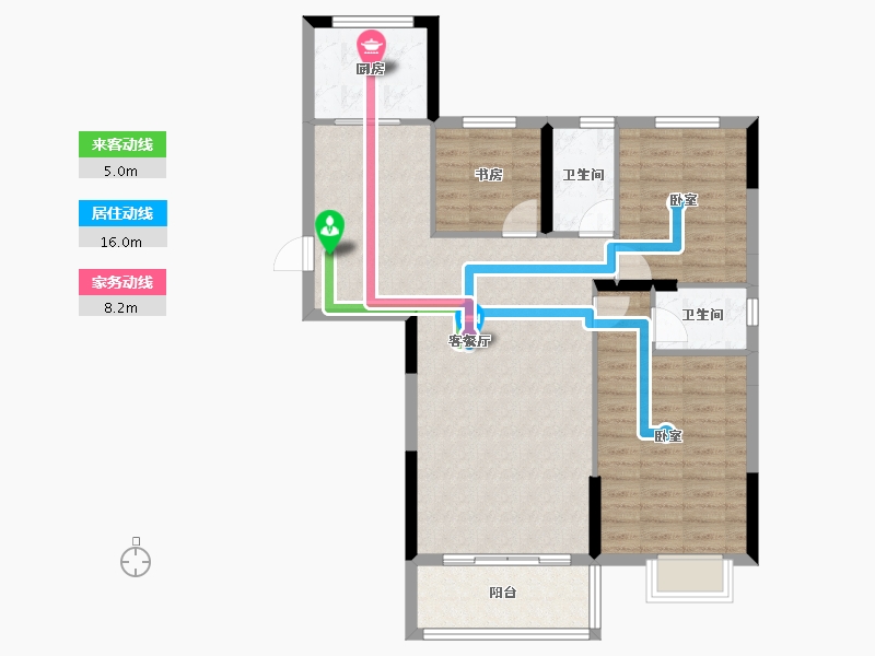 湖北省-黄石市-星秀江南-92.79-户型库-动静线