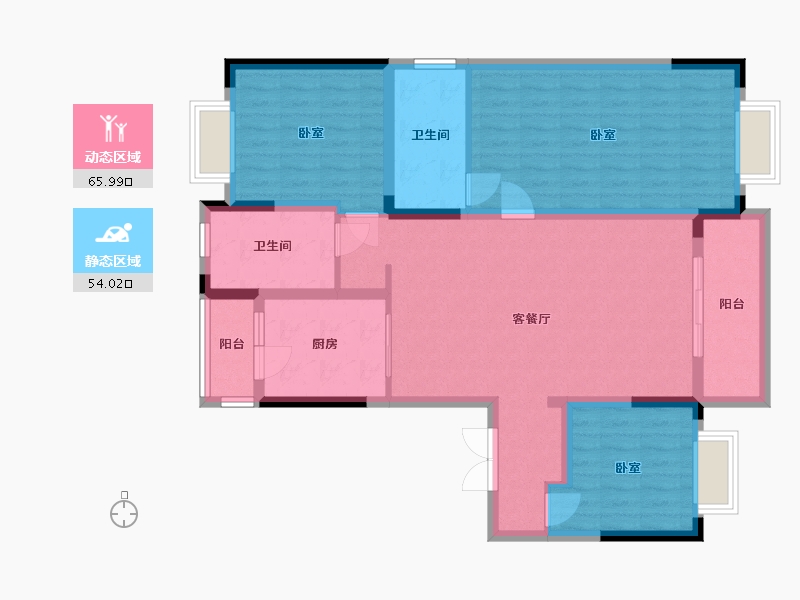 湖北省-武汉市-光谷创新天地-107.42-户型库-动静分区