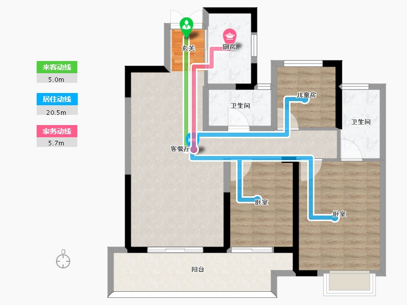 河南省-信阳市-春晖上河珺-95.01-户型库-动静线